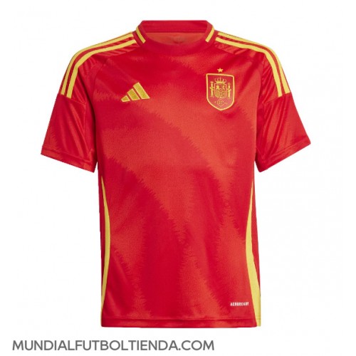 Camiseta España Primera Equipación Replica Eurocopa 2024 mangas cortas